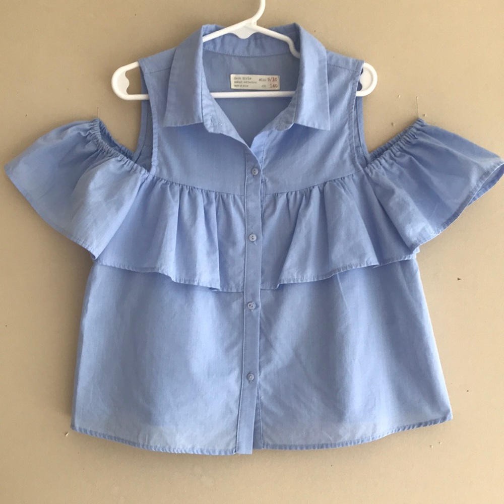 Zara cold shoulder blouse 9/10